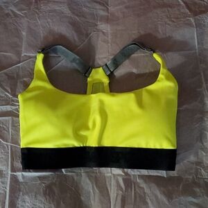 Love & Sports Neon Yellow Sports Bra XS